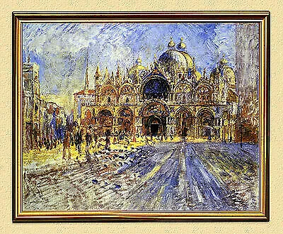 IMPRESSIONISMUS AUGUSTE RENOIR SAN MARCO VENEDIG 27 Faksimile im Goldrahmen