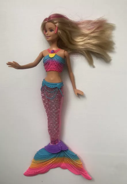BARBIE MERMAID DOLL - Light Up Tail Mattel 2015 £9.99 - PicClick UK
