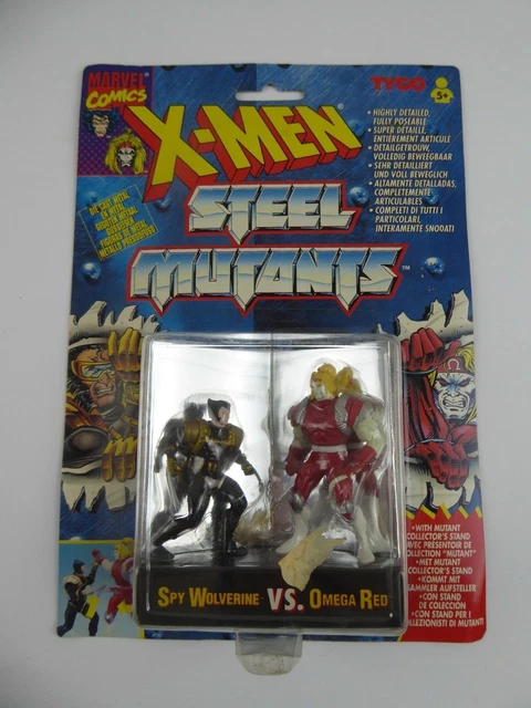 X-Men Steel Mutants Die Cast Action Figures - Spy Wolverine Vs Omega Red