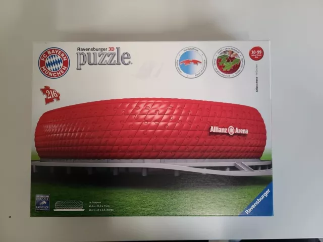 Ravensburger 3D Puzzle - Allianz Arena - 216 Teile - FC Bayern München