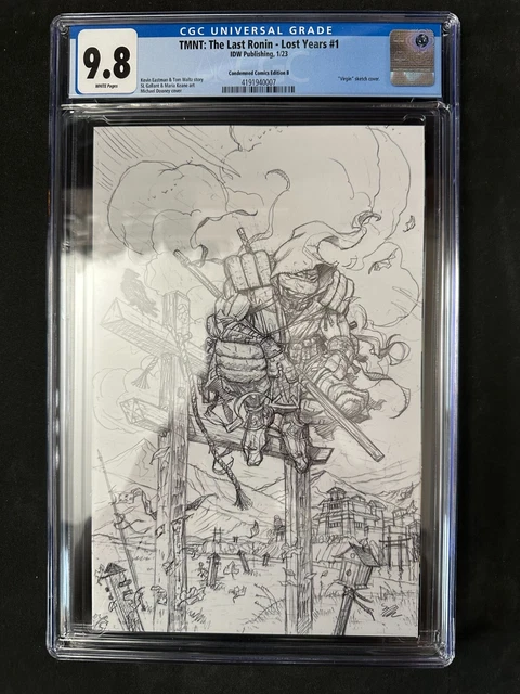 TMNT The Last Ronin Lost Years #1 Condemned Comics B Variant CGC 9.8 In Hand