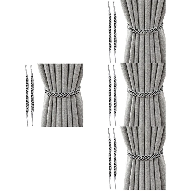 8 pcs corde tissée rideau tieback salon de la fenêtre universelle rideau de