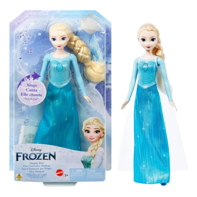Disney Frozen Singing Elsa Doll, Sings Clip of “Let It Go” Disney Movie Frozen