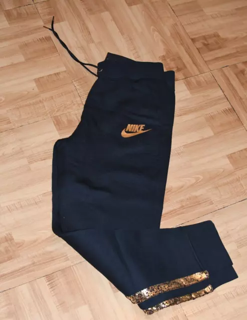 Nike Sportswear Rally Metallic Gold Women's Pants - Size Women's Medium
