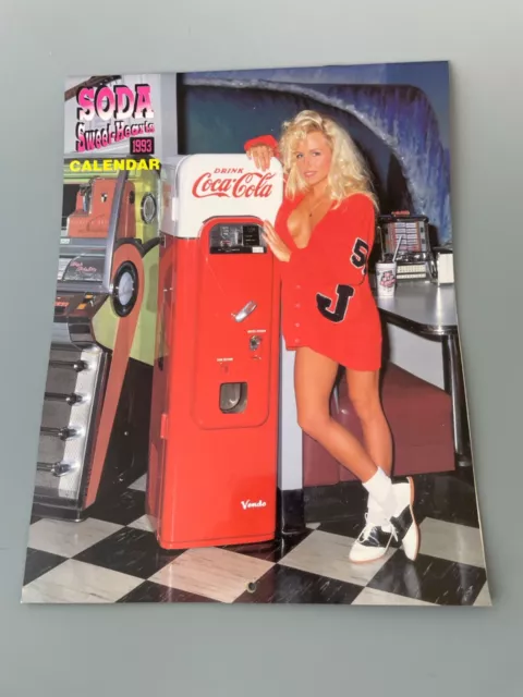 1993 Coca Cola Sweet-Hearts Calendar Soda Machines Swim Suit Bikinis