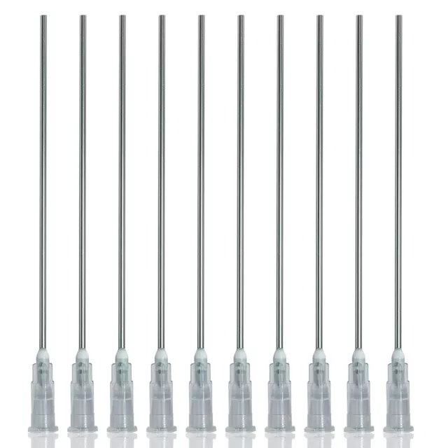Siringa punta smussata lunga 8 cm 80 mm ago avvolgente colla olio tappo erogazione liquido
