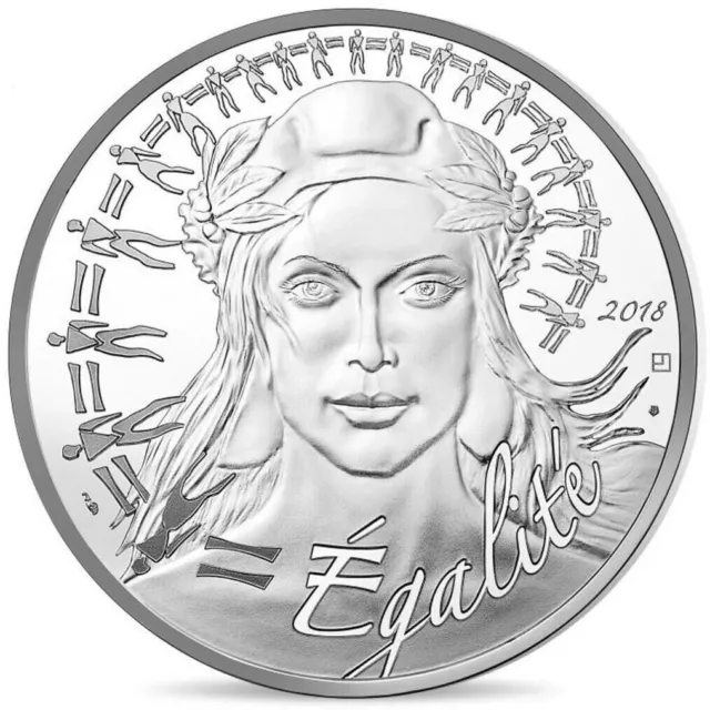 2018 France 20 Euros Marianne - Equality Silver Coin