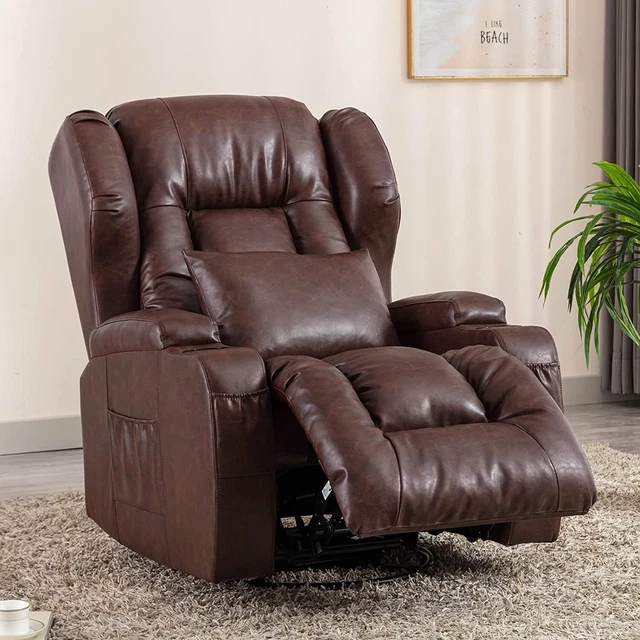 Faux Leather Swivel Glider Rocker Recliner Chair Manual Swivel Nursery Recliners Faux Leather Swivel Glider Rocker Recliner Chair Manual Swivel Nursery Recliners