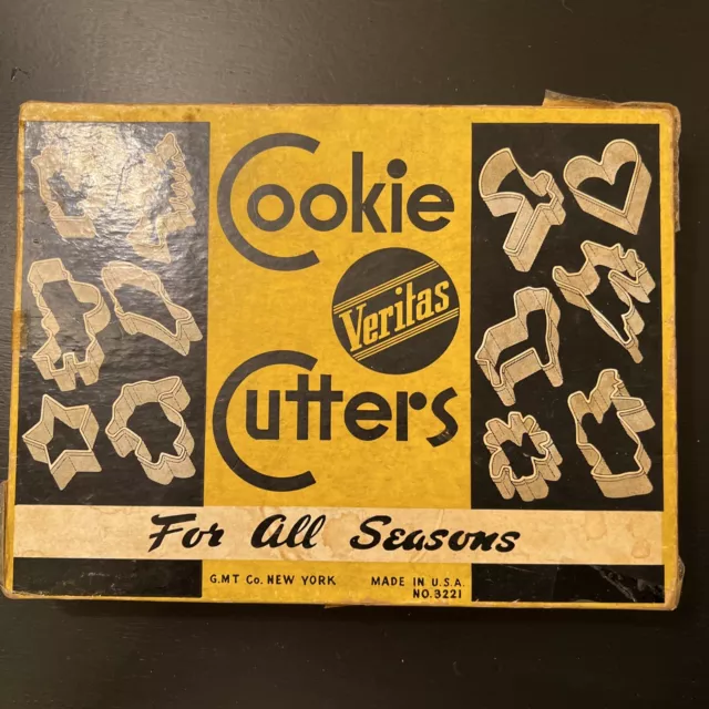 VINTAGE Complete Set of Veritas Cookie CUTTERS for All Seasons in Original Box