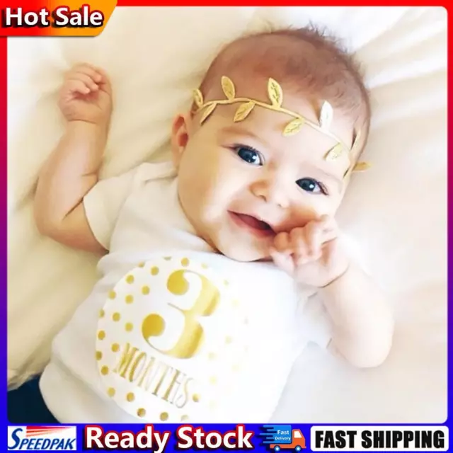 Newborn Baby Monthly Stickers Pregnant Women 1-12 Milestone Memory Photo Props H