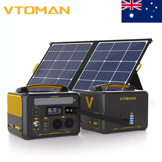 VTOMAN 1500W/1000W/600W Portable Power Station LiFePO4 Battery Solargenerator