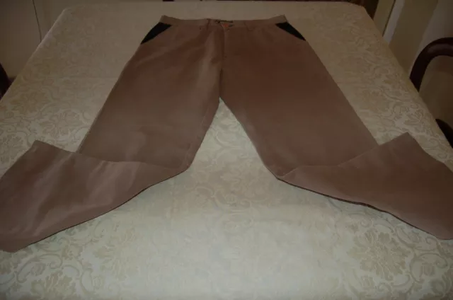 Endero - Pantalone da uomo, Marrone chiaro, Velluto di cotone, tg 46, nuovo