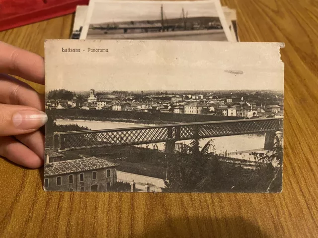 Cartolina Latisana Panorama Viaggiata 1916 99