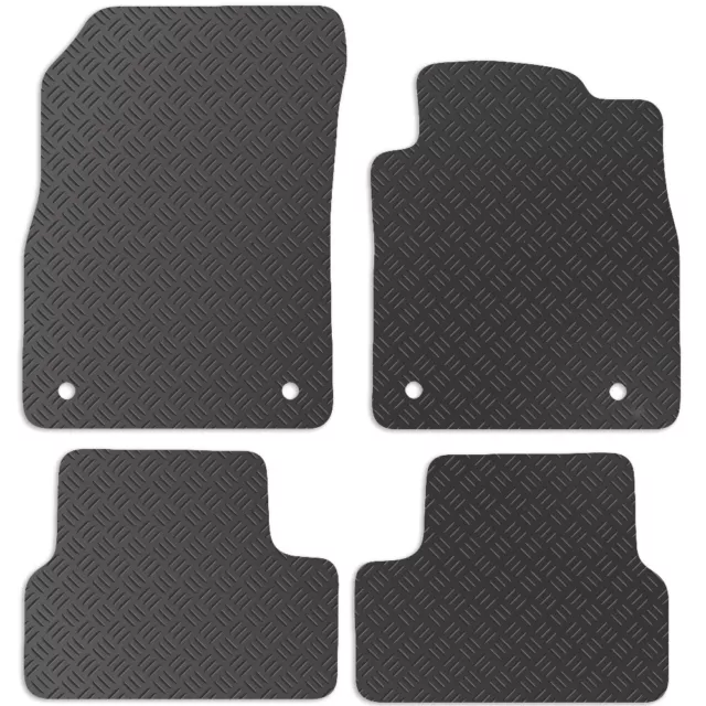 Carsio Tailored Rubber Car Floor Mats For Vauxhall Cascada 2013 To 2019