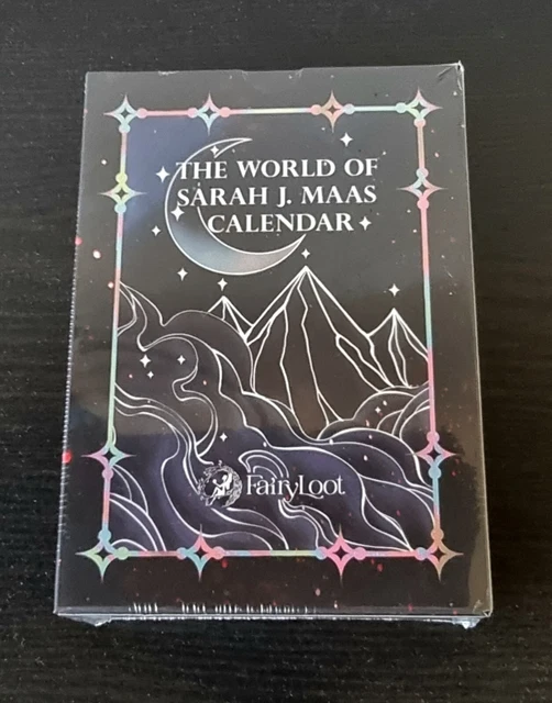 Fairyloot Exclusive 2024 Sarah J Maas Foiled Card Desk Calendar ACTOR TOG CC