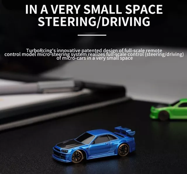 TURBO RACING C64 1/76 Full Scale Mini Remote Control Drift RC Car With