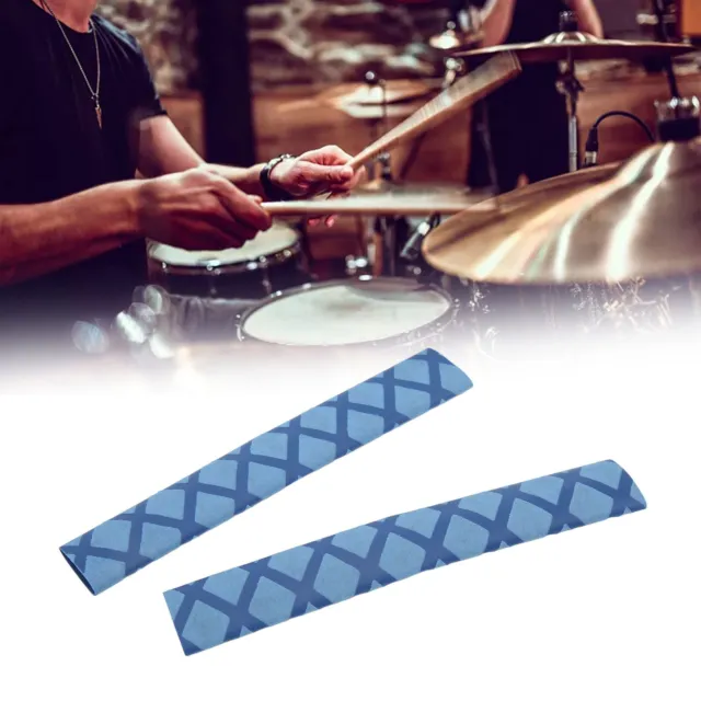 (Blue)Drum Stick Cover Good Hand Feel Drumstick Grip Pretty Design Non Slip