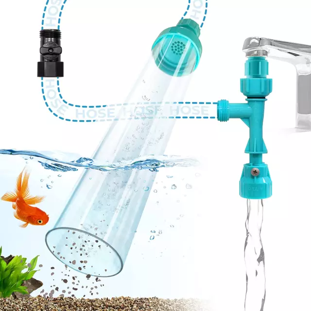 Aquarium Water Changer - Fish Tank Vacuum - Non-Electric Gravel Vacuum for Aquar