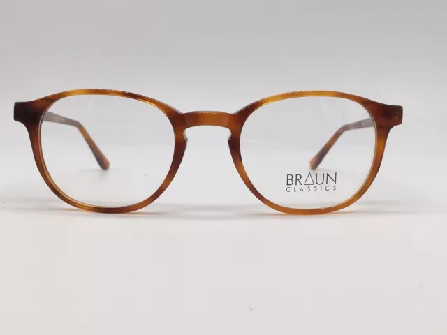 Braun Classics Brille Herren Damen  rund Braun Havanna Panto  78 Col 3