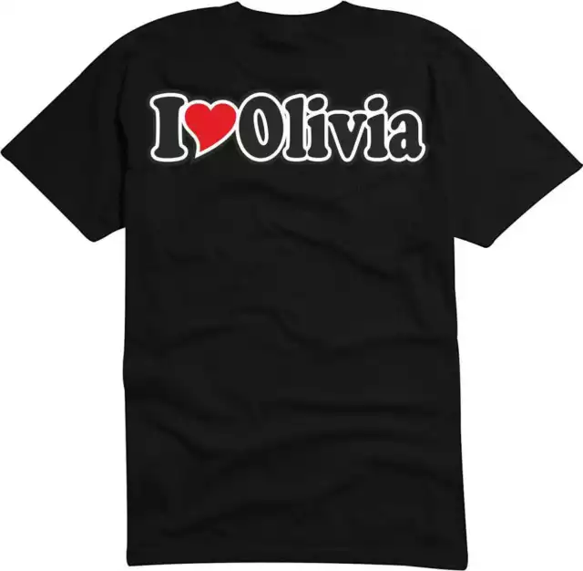 T-Shirt / Funshirt Mann o. Frau - Ich liebe - I LOVE Olivia