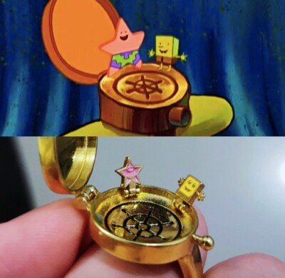 etsy spongebob bff ring