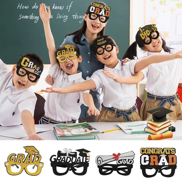 DIY GRADUATION GLASSES 2024 Happy Grad Graduation Photo Props EUR 4,55