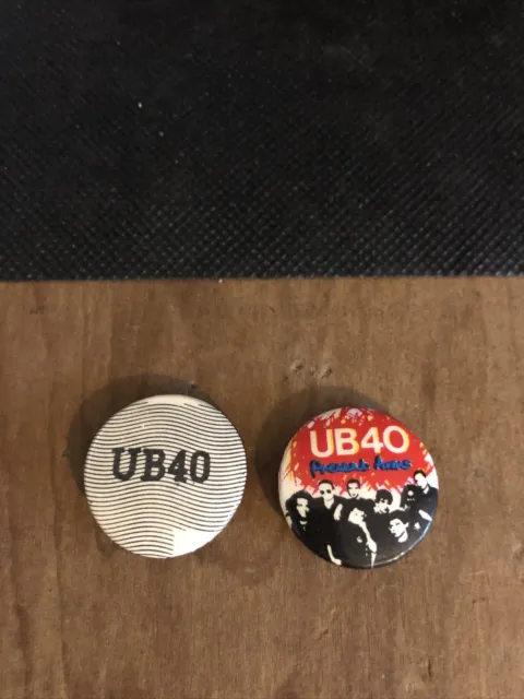 Vintage Ub40 Pin Badges X 2