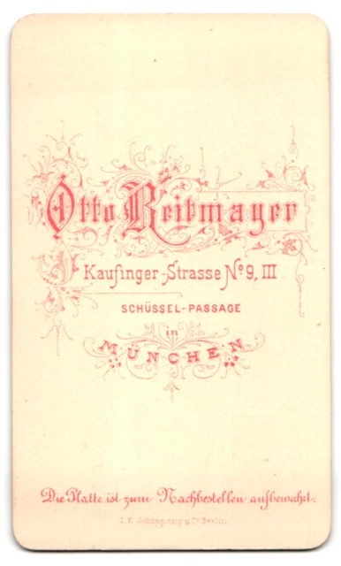 Fotografie Otto Reitmayer, München, Kaufingerstr. 9, Portrait süßes blondes Kle 2