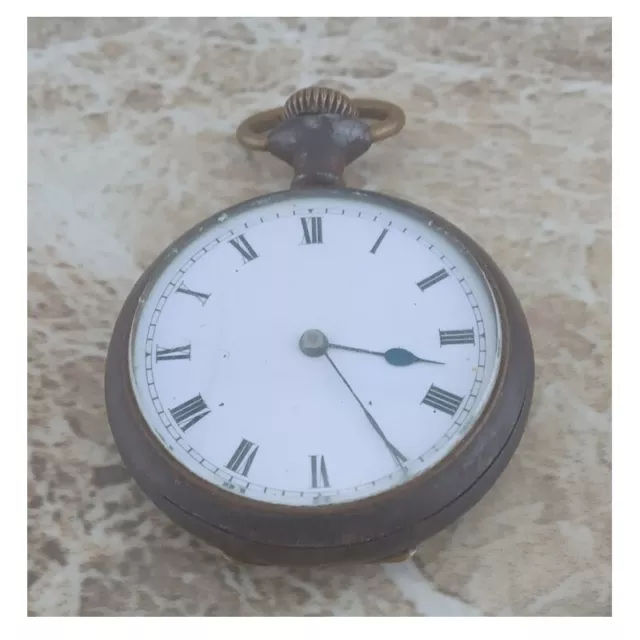 WW1 Stunning Silver Errington  of Coventry  7 Jewel Pocket Watch 1914