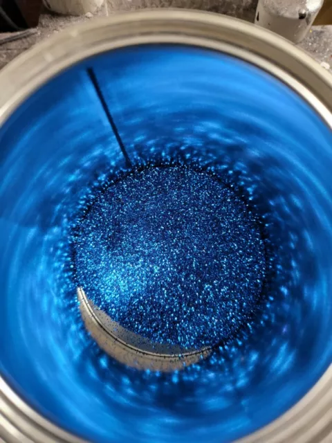 1L 2K True Sea Blue Metal Flake 2 Pack Acrylic Clear Lacquer Car Paint Custom