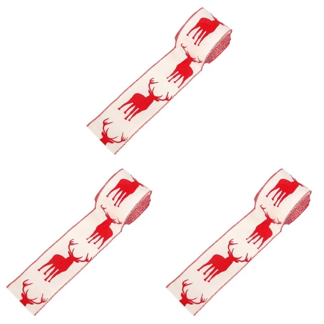 3 rollen von Weihnachten Bänder für Bogen Weihnachten Handwerk Band