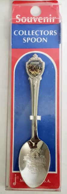 CLEVELAND OHIO Silver Tone Souvenir Collectors Spoon The Buckeye State New Inbox