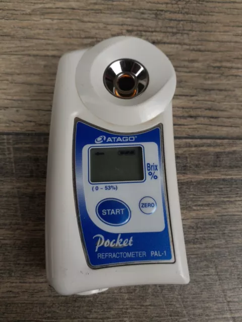 ATAGO PAL-1 (3810) Digital Hand-HELD Pocket Refractometer, 0.0-53.0% BRIX