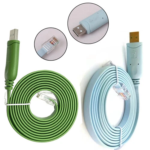 Usb Serial Cable Blue Rj45 USB TO RJ45 Serial RS232 Console Cable Express Net Cable For Cisco ...
