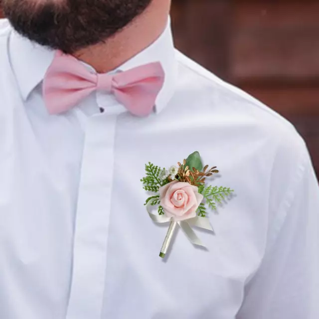 Wedding Boutonniere Groom Bride Flower Brooch Fashion Buttonhole Flowers