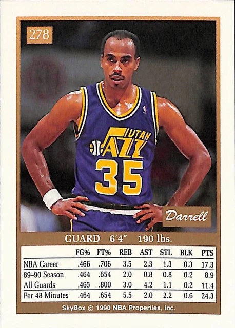 1990 SKYBOX DARRELL Griffith #278 Utah Jazz EUR 1,74 - PicClick FR