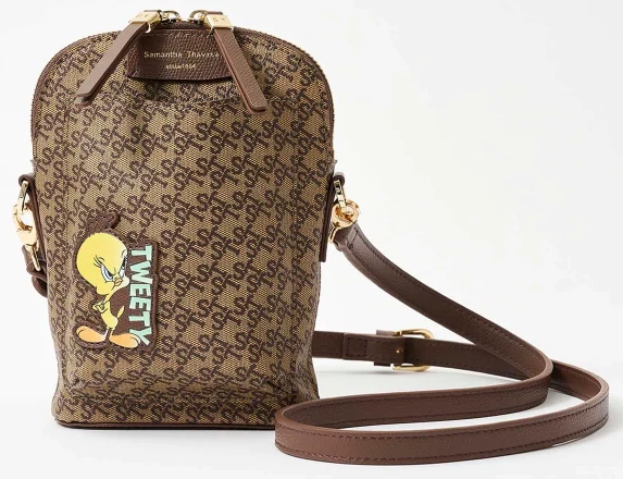 Samantha Thavas x LOONEY TUNES TWEETY Mini Shoulder Bag Purse Japan Gift Q3355