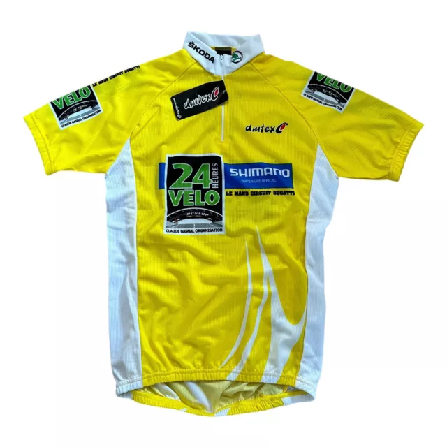 Maglia bicicletta 24 ore Le Mans taglia S COT. 49 cm Skoda bici cyling shirt ZM9