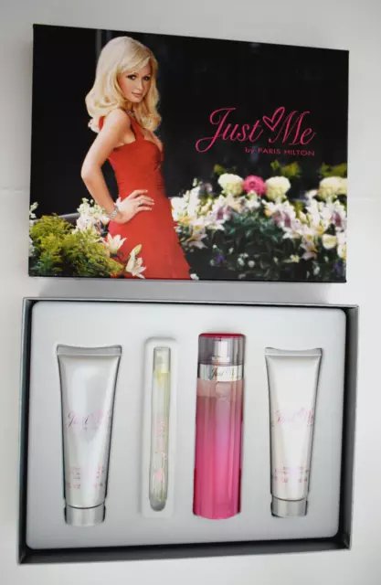 PARIS HILTON  JUST ME  Eau de Parfum  100ml/3.4oz Spray ~ 4 Piece Gift Set  NIB