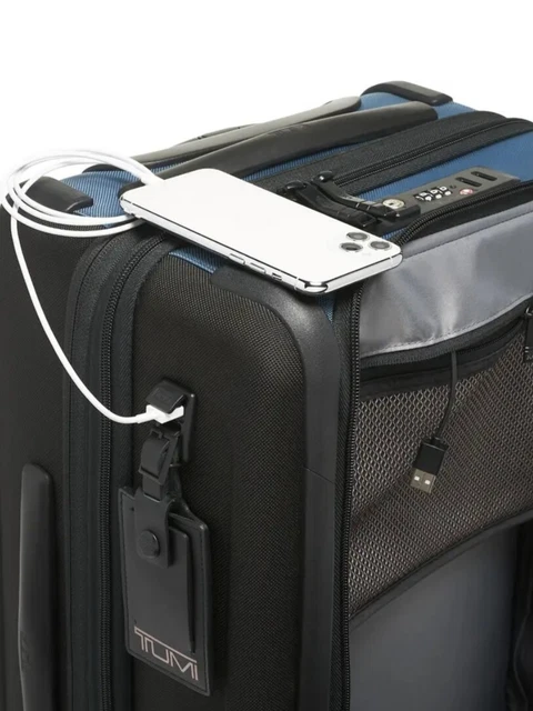 NWT TUMI Alpha International 22-Inch Dual Access 4-Wheeled Carry-On in Blue $895 7