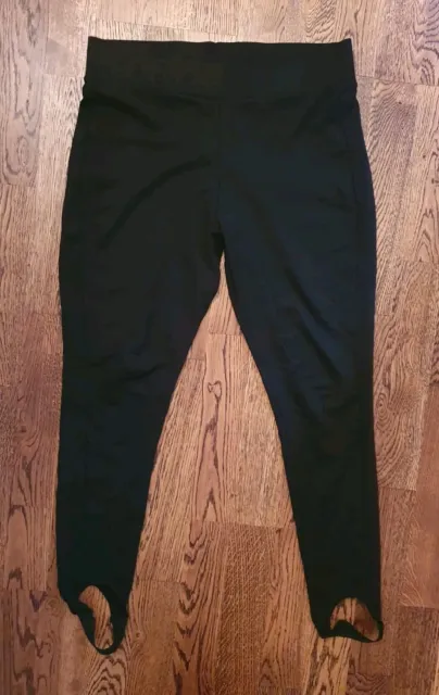 Ladies Size 16 Black 'Next' Stirrup Ponte Stretch Leggings