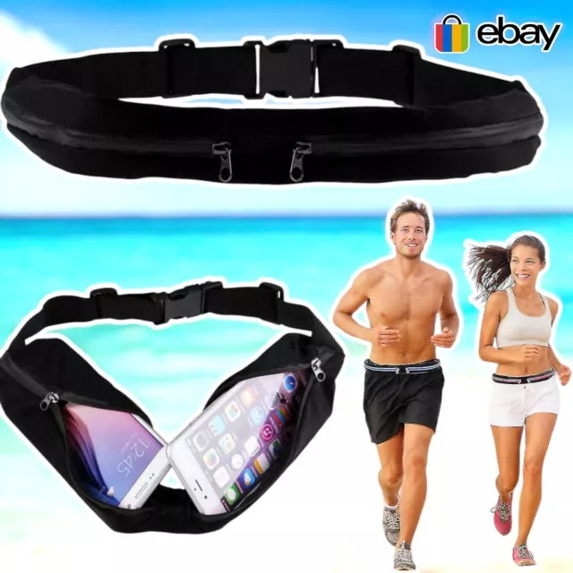 Running Belt Unisex Sport Jogging Phone Keys Mobile Travel Money Bum Bag Pouch