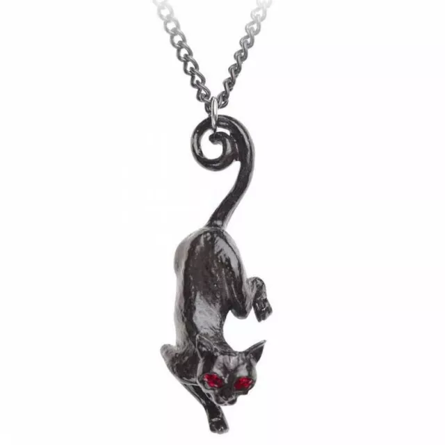 Alchemy Gothic Cat Sith Unisex Pendant Necklace • Local Stock • Gothic