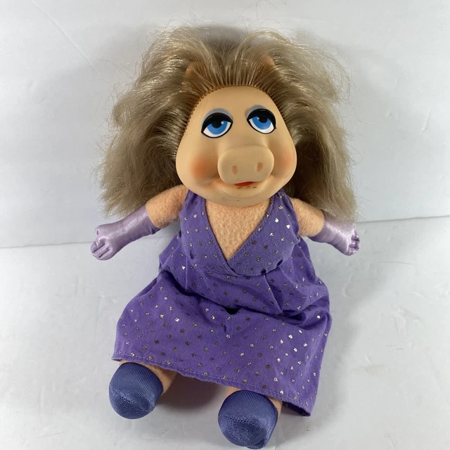 VINTAGE DOLL MISS PIGGY RUBBER FACE Stuffed Body [BIN A3]