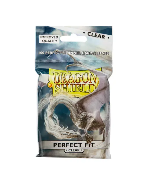 Dragon Shield Perfect Fit Deck Protectors - Clear Standard Size [100 Sleeves]