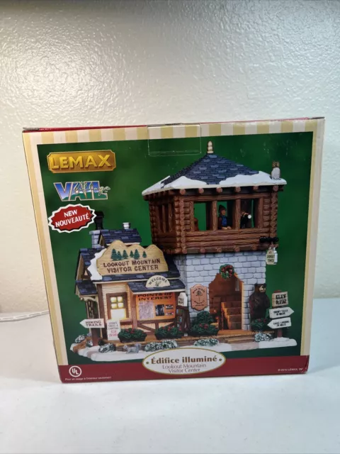 2010 Lemax Lookout Mountain Visitor Center Holiday Village House Christmas
