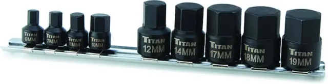 Titan Tools - 9-Pc 1/4 And 3/8 Dr Stubb (16141)