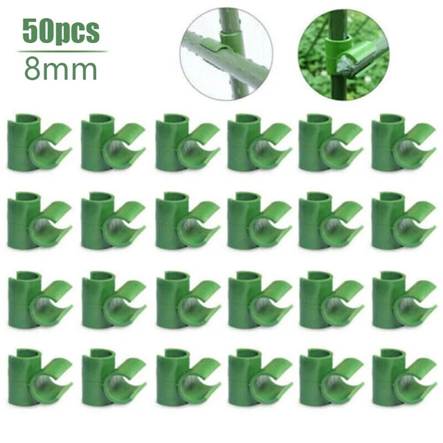 Verbinder 50x 8mm Bambus Bälle Garten Grün Netz Obst PP Rohr Gemüse Käfig