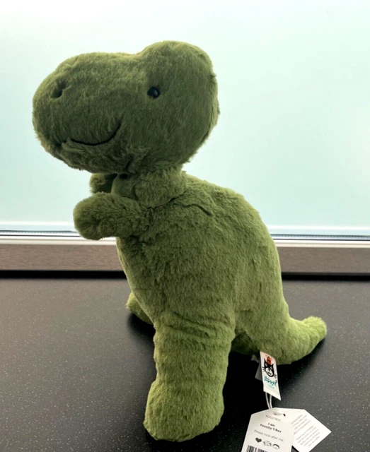 JELLYCAT FOSSILLY T-REX Dinosaur Soft Toy Plush Brand New With Tags £24 ...