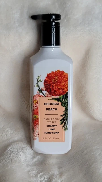 NUEVO Jabón de Mano Bath & Body Works Georgia Melocotón Cremoso LUJO 8 OZ Verano Primavera